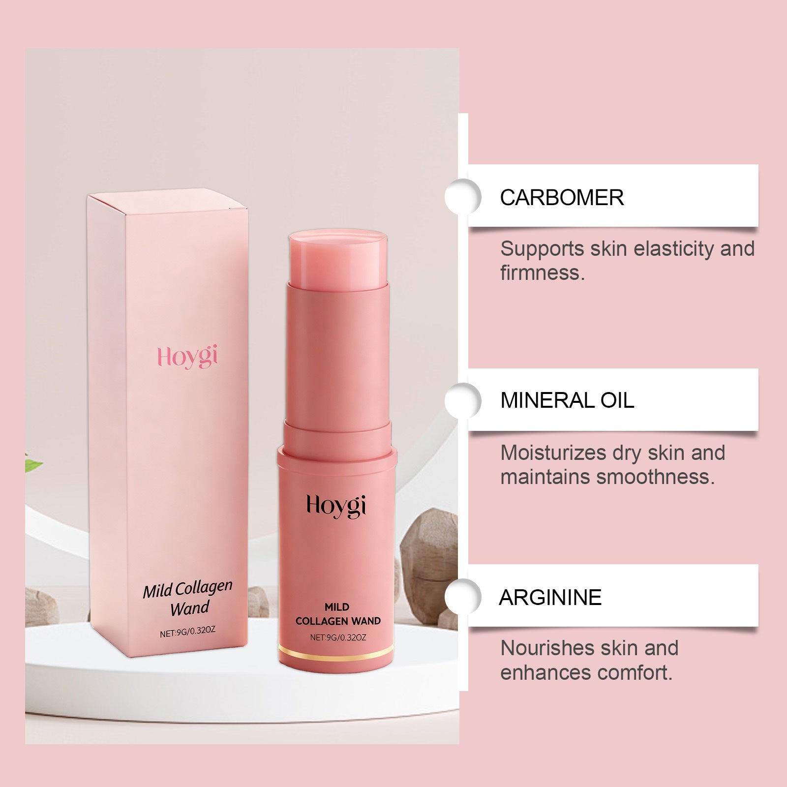 Pure Collagen Wand | Natural Anti-Aging Balm for Women 40+ | Hydrate, Firm & Smooth