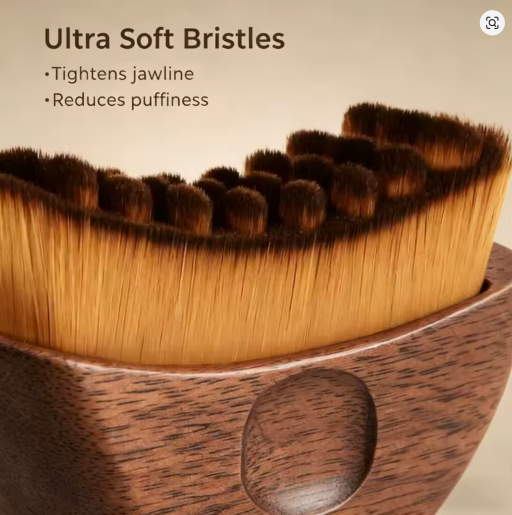 Lymphatic Face Brush bristles detail view