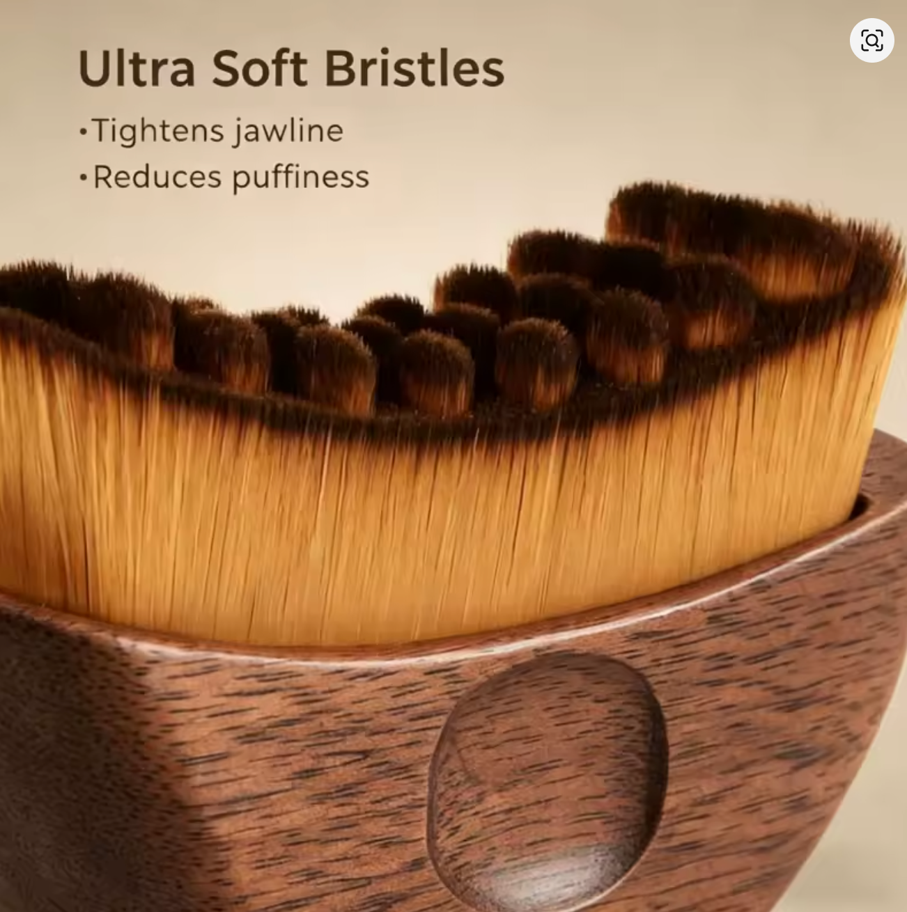Lymphatic Face Brush bristles detail view